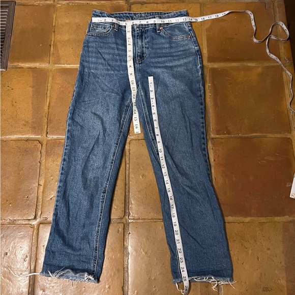 Wild Fable High Rise Straight Ankle Rough Hem Jeans Size 2 Women’s - Picture 5 of 7